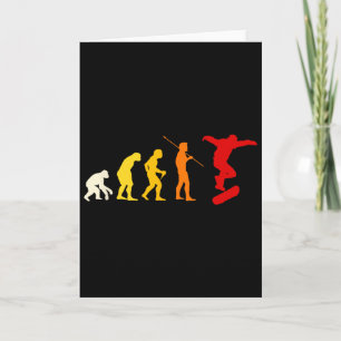 Skateboard Fashion Skater Gift Teenager Kids Outfi Card