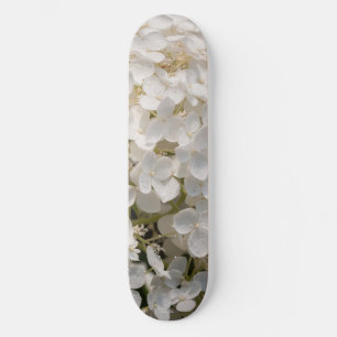 Skateboard, flowers white skateboard