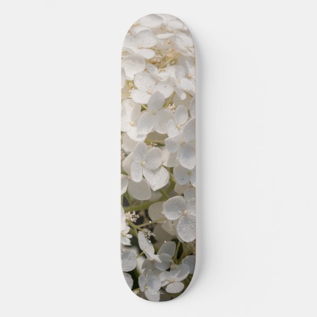 Skateboard, flowers white skateboard (Front)