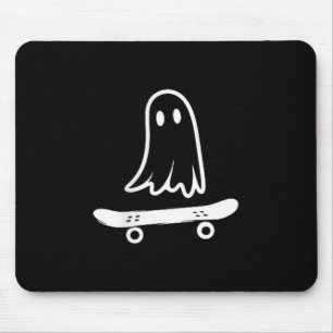 Skateboard Ghost Pocket Halloween Costume Men Wome Mouse Pad