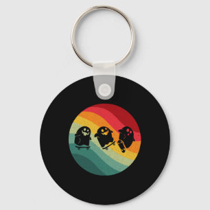 Skateboard Ghosts - Cute Spooky Skateboarders Skat Key Ring