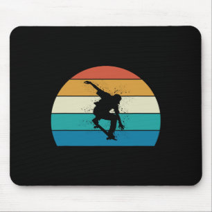 Skateboard Gift - Vintage Skateboarder Mouse Pad
