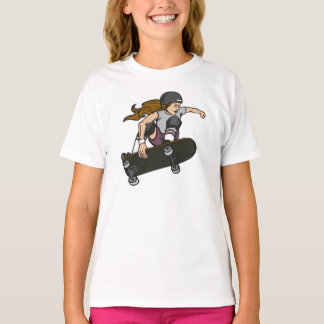 Skateboard Girl Graphic T-shirt
