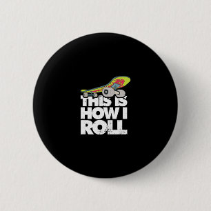 Skateboard Halfpipe Tricks - Extreme Sports Skateb 6 Cm Round Badge