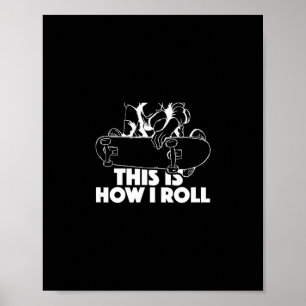 Skateboard Halfpipe Tricks - Extreme Sports Skateb Poster