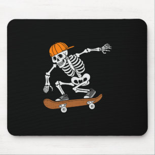 Skateboard Halloween Costume Skeleton Skateboardin Mouse Pad