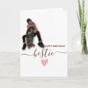 SKATEBOARD HAPPY BIRTHDAY Bestie Card