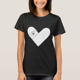 Skateboard Heart - Cheerfully Skateboarding Weeken T-Shirt