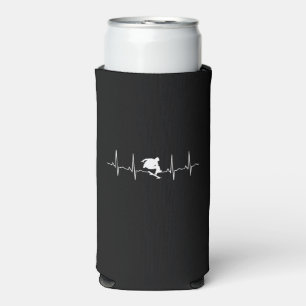 Skateboard Heartbeat Seltzer Can Cooler