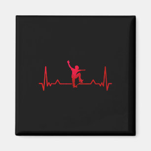 Skateboard Heartbeat Skater Kids Gifts Magnet