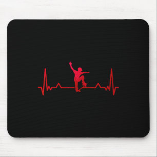 Skateboard Heartbeat Skater Kids Gifts Mouse Pad
