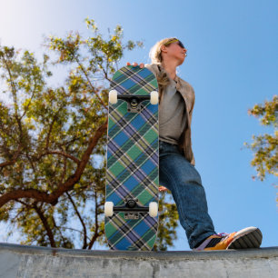 Skateboard in Blue & Green Plaid HAMbWG 