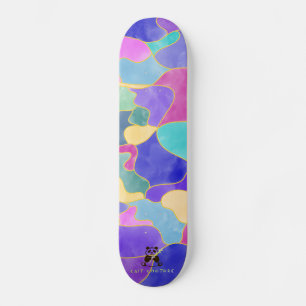 Skateboard ink paint art
