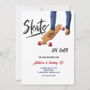 Skateboard invitation