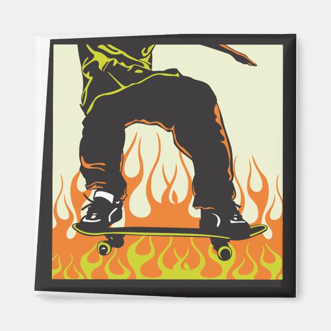 Skateboard Magnet (Front)