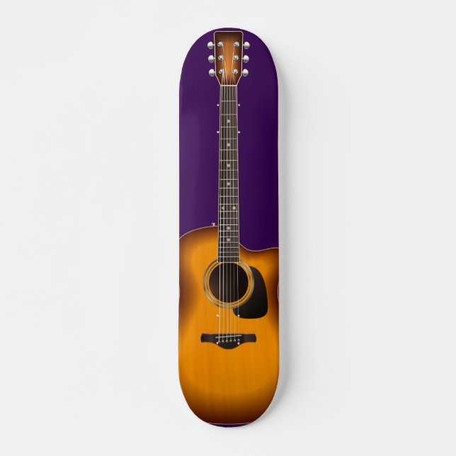Skateboard Melodiosa acoustic guitar (Front)