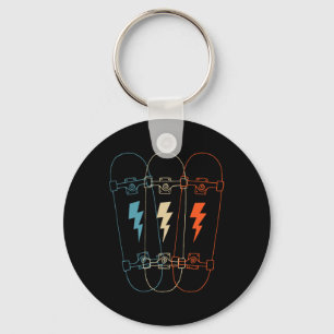 Skateboard Performer For Skateboarding Trick Enthu Key Ring