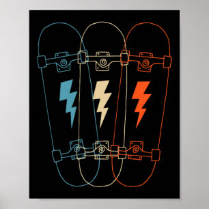 Skateboard Performer For Skateboarding Trick Enthu Poster