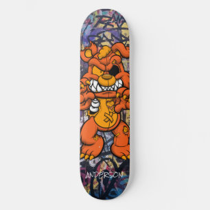 Skateboard Personalised Teddy Zombie