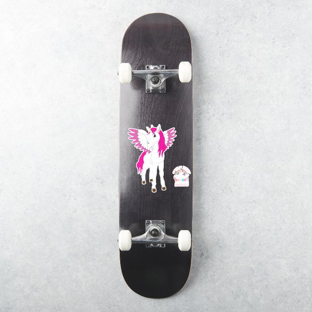 Skateboard Pink  Cute Unicorns  (Skateboard)