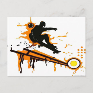 skateboard postcard