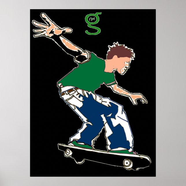 Skateboard Poster from I'm G Skateboards (Front)
