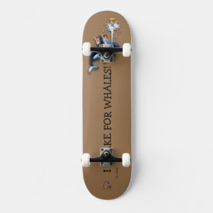 Skateboard Prince Patches "I Brake For Whales!"