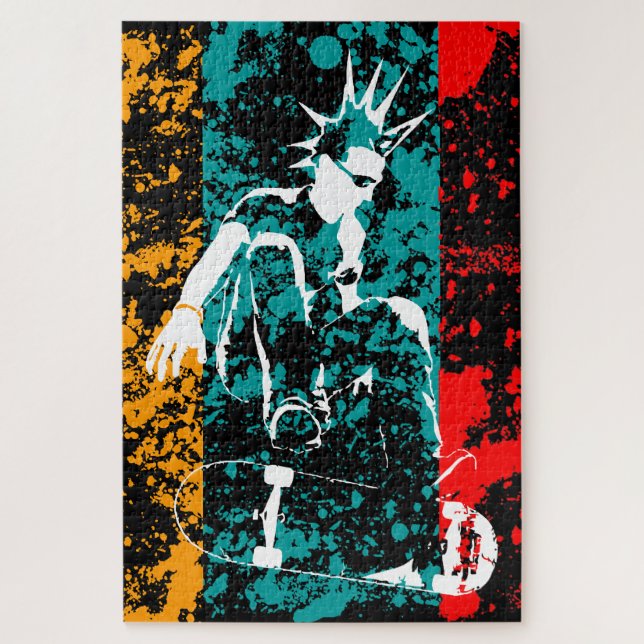 skateboard punk jigsaw puzzle (Vertical)