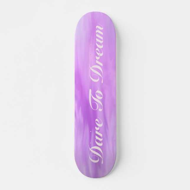 Skateboard Purple Dare to Dream (Front)