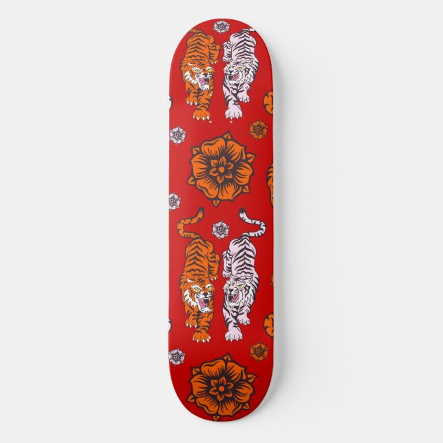 Skateboard Red Tigers (Front)