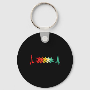 Skateboard Retro Skateboarding Gift Key Ring