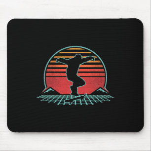 Skateboard Retro Vintage 80s Style Skateboarder Gi Mouse Pad