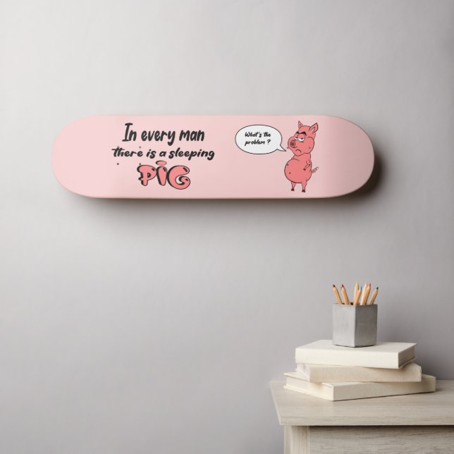 Skateboard Ronchon le cochon (Wall Art (Horz))
