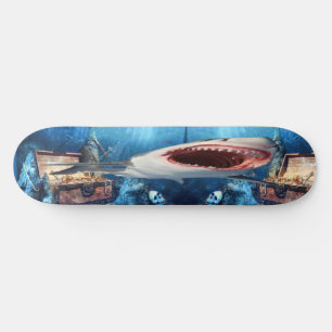 Skateboard Shark treasure