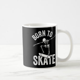 Skateboard Shirt Boys Skateboarding Kids Men Skele Coffee Mug