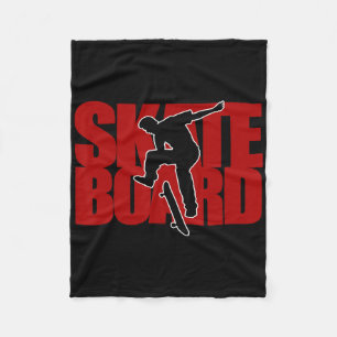 Skateboard Shirt - Skateboarding T Shirt Fleece Blanket