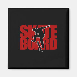 Skateboard Shirt - Skateboarding T Shirt Magnet