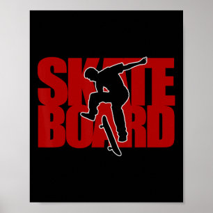 Skateboard Shirt - Skateboarding T Shirt Poster