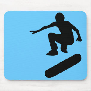 skateboard. silhouettes. mouse pad
