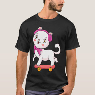 Skateboard Skateboarder Skateboarding Cat T-Shirt