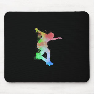 Skateboard Skateboarder Watersplash Skater - Skate Mouse Pad