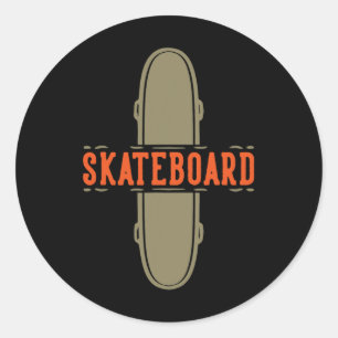 Skateboard Skateboarding Classic Round Sticker