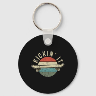 Skateboard Skateboarding Gift For Skateboarder Ret Key Ring