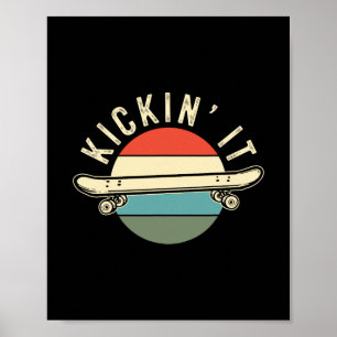 Skateboard Skateboarding Gift For Skateboarder Ret Poster