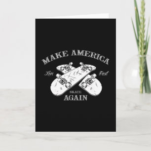 Skateboard Skateboarding Make America Skate Again  Card