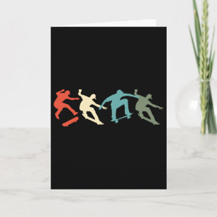 Skateboard Skateboarding Retro Gift For Skateboard Card