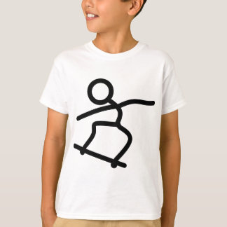 Skateboard Skateboarding Stick Figure T-Shirt