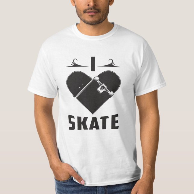 Skateboard Skater Kickflip Skating Funny Gift Idea T-Shirt (Front)