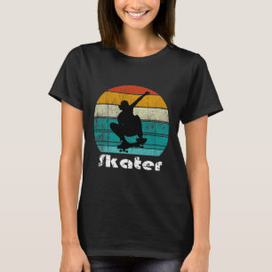 Skateboard Skater Retro Skateboarding Gift Boys Te T-Shirt