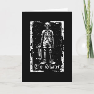 Skateboard Skater Skateboarding - Skeleton Tarot C Card